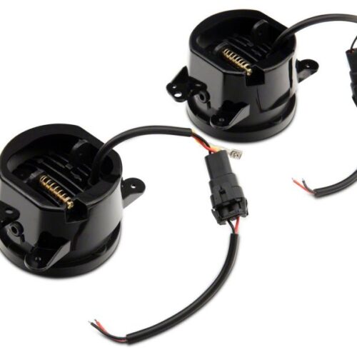 Raxiom for 2007-2018 Jeep Wrangler JK 18-23 Jeep Wrangler JL Axial Series Nighthawk LED Fog Lights - Image 7