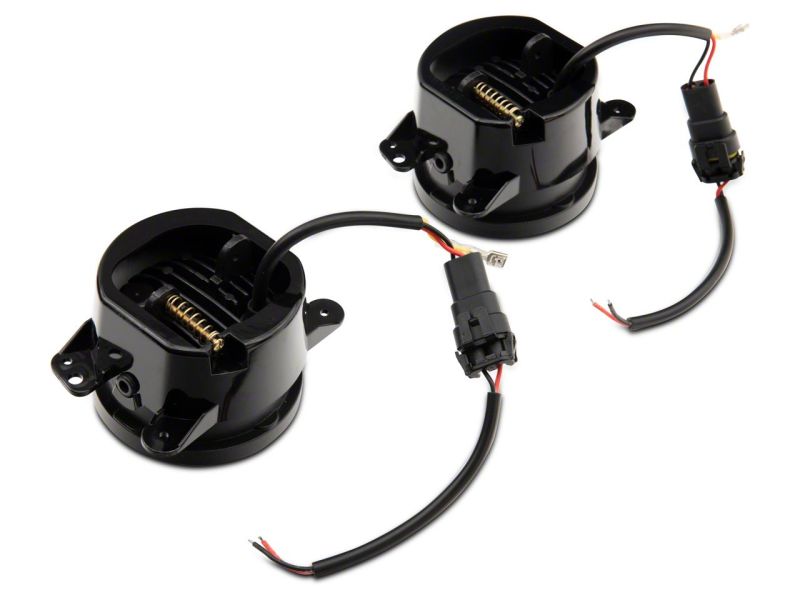 Raxiom for 2007-2018 Jeep Wrangler JK 18-23 Jeep Wrangler JL Axial Series Nighthawk LED Fog Lights - Image 7