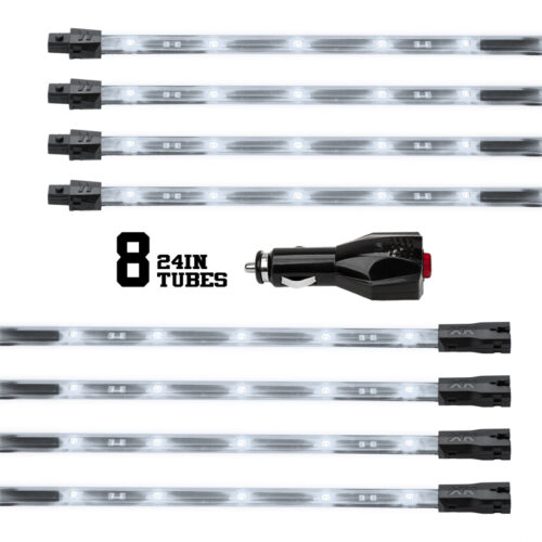 Alternative view of XK Glow Tube Single Color Underglow LED Accent Light Car/Truck Kit White - 8x24In
