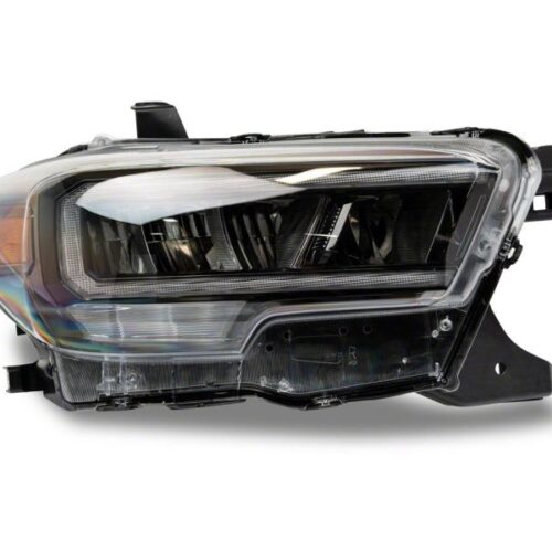 Raxiom for 2016-2023 Toyota Tacoma w/ Factory Halogen DRL LED Headlights- Black Housing (Clear Lens) - Image 9