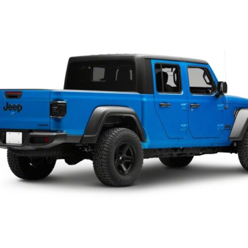 Raxiom for 2020-2023 Jeep Gladiator JT w/ Factory Halogen LED Tail Lights- Black Housing (Smoked Lens) - Image 4