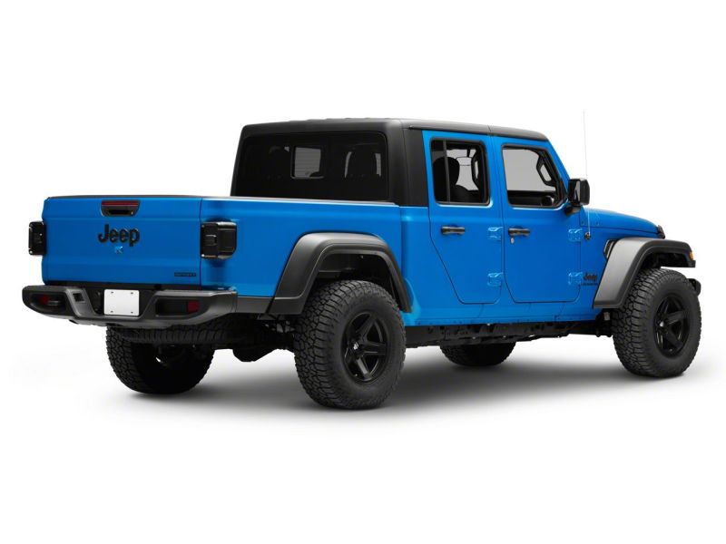 Raxiom for 2020-2023 Jeep Gladiator JT w/ Factory Halogen LED Tail Lights- Black Housing (Smoked Lens) - Image 4