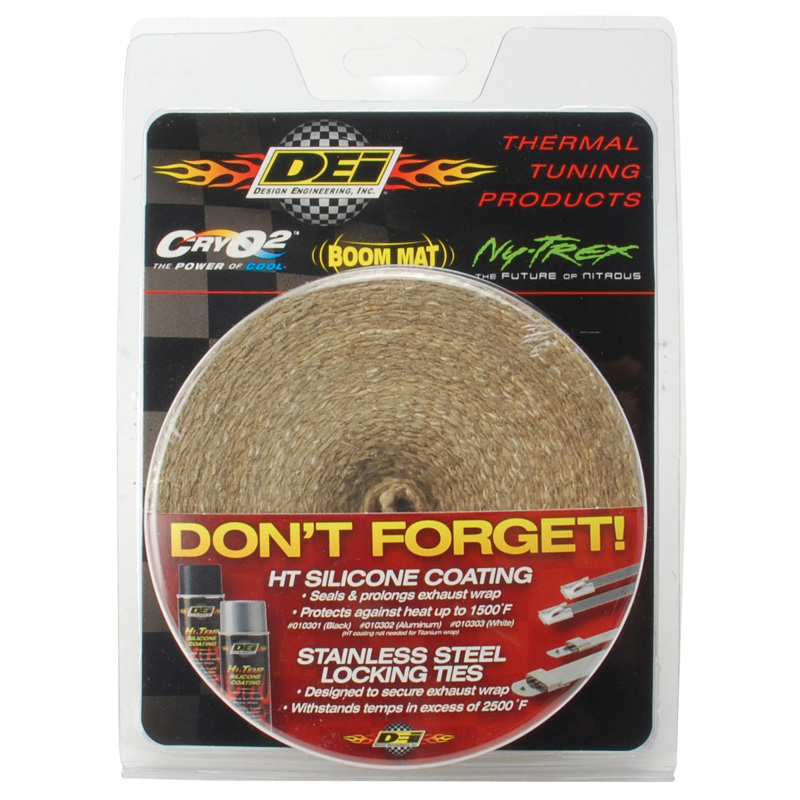 DEI 10137 Exhaust Wrap 2in x 25ft - Tan - Image 4