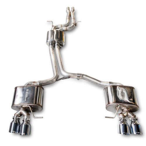 AWE Tuning Touring Edition Exhaust - Quad Outlet Chrome Silver Tips for Audi 8R SQ5