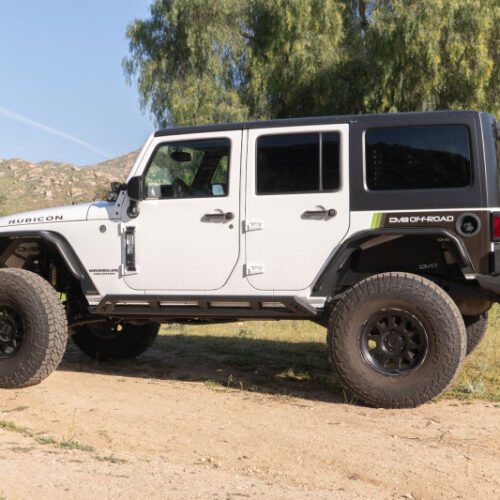 DV8 Offroad 2007-2018 Jeep Wrangler JK 4-Door Rock Sliders - Image 3