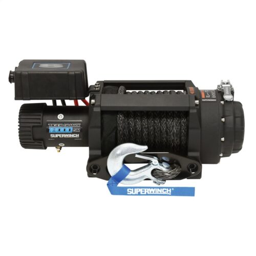 Superwinch 18000 LBS 12V DC 33/64in x 79 ft Synthetic Rope Tiger Shark 18000SR Winch - Image 3