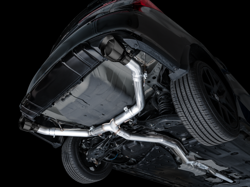 AWE Tuning 22+ Honda Civic Si/Acura Integra Track Edition Cat-Back Exhaust - Dual Diamond Black Tips - Image 3
