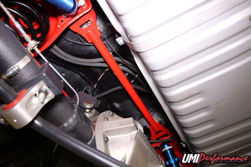 UMI Performance 4058-B 68-72 GM A-Body Rear Shock Tower Brace Bolt In - Image 2