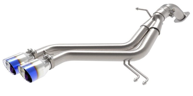aFe Power Takeda 13-17 Hyundai Veloster L4-1.6L 2-1/2in 304 SS Axle-Back Exhaust w/ Blue Flame Tips