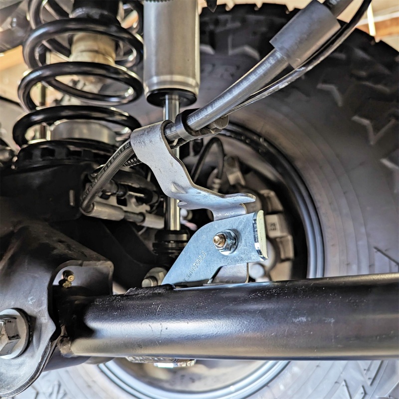 RockJock JL/JT Brake Line Relocation Bracket Kit Front Pair - Image 3
