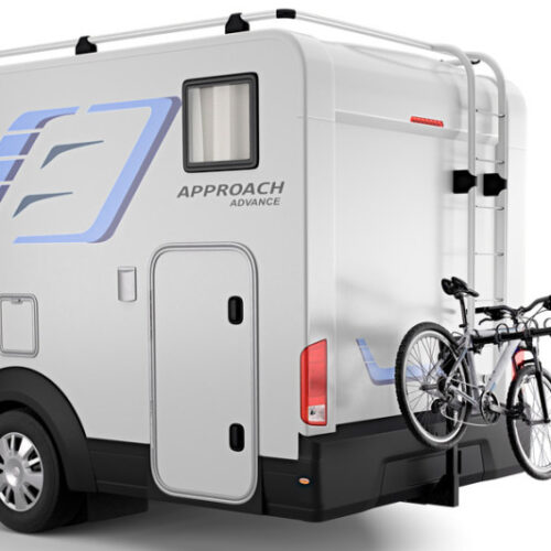 Alternative view of Thule Range - Hanging Hitch Bike Rack for RV/Travel Trailer (Up to 4 Bikes) - Black