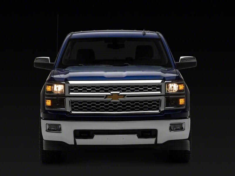 Raxiom for 2014-2015 Chevrolet Silverado 1500 OE Style Headlights/ Chrome Trim- Black - Clear Lens - Image 8