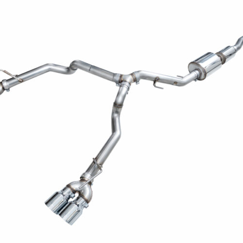 AWE Tuning 2021+ GMC Suburban/Yukon XL 5.3L 0FG Split Rear Exit Catback - Quad Chrome Silver Tips