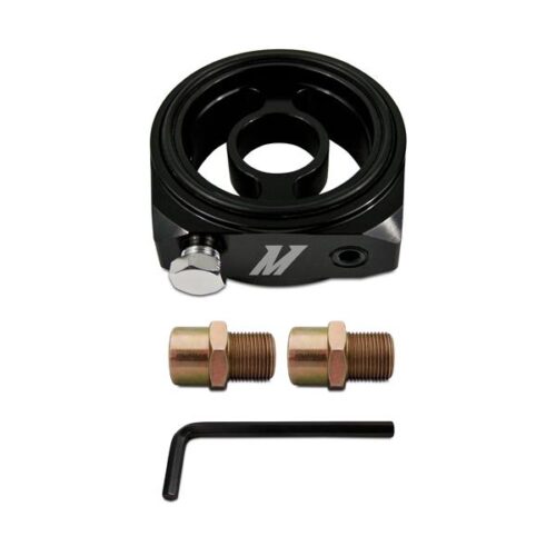 Mishimoto Oil Sandwich Plate Adapter with 3 x 1/8in NPT Ports - Image 3