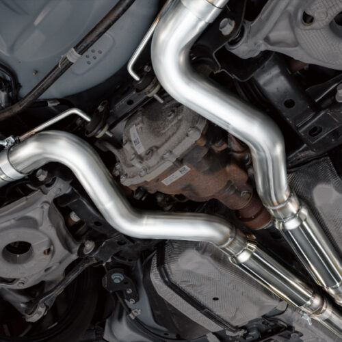 AWE Tuning SwitchPath Exhaust - Chrome Silver Tips for 18-23 S550 Mustang GT - Image 3