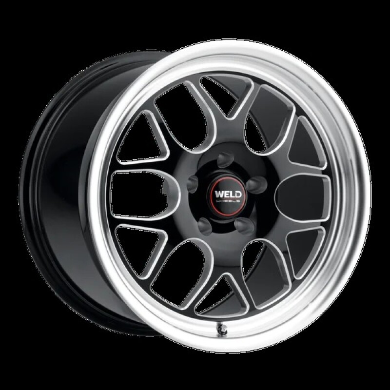 Weld Solana Drag 20x10 / 6x135 BP / ET38 / 6.99in BS / 87.1 Dia - Gloss Black MIL Wheel