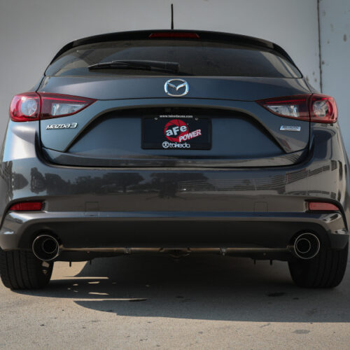aFe Power Takeda 2-1/2in 304 SS Axle-Back Exhaust w/ Polished Tips 14-18 Mazda 3 L4 2.0L/2.5L - Image 8