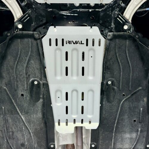 Rival 2022-2026 Ford Maverick EcoBoost Aluminum Catalytic Converter Skid Plate - Image 3