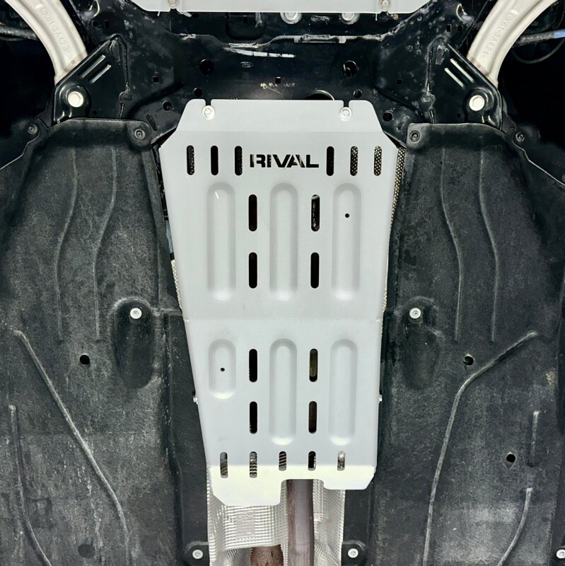 Rival 2022-2026 Ford Maverick EcoBoost Aluminum Catalytic Converter Skid Plate - Image 3