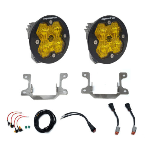 Baja Designs for 19-25 Ram 2500/3500 Squadron Sport 2.0 Fog Pocket Kit (Wide Cornering) - Baja Amber