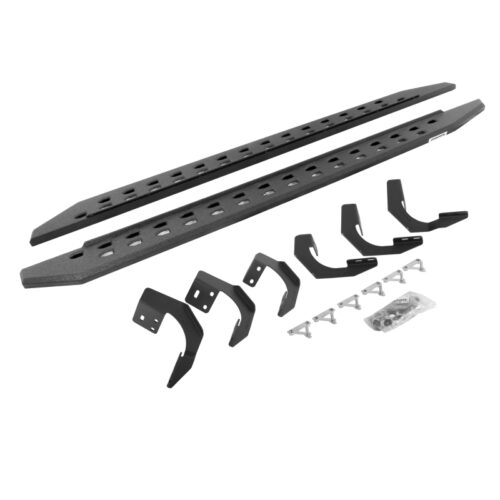 Go Rhino 69430687ST 19-22 Ram 1500 CC 4DR (Not Classic) RB20 Slim Running Boards Kit (w/Brackets) - Bedliner Ct