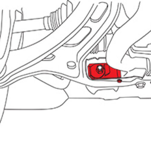 Alternative view of SPC Performance 12-22 Jeep SRT8/Trackhawk Cam Bracket Kit