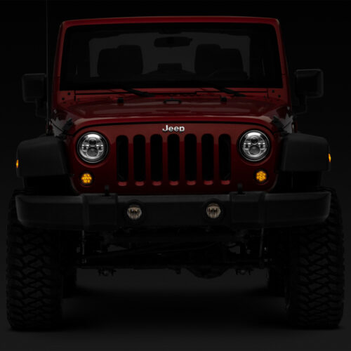 Raxiom for 2007-2018 Jeep Wrangler JK Axial Series LED Amber Turn Signals (Smoked) - Image 10