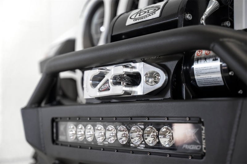 Addictive Desert Designs for 2020 Jeep Gladiator JT Stealth Fighter Front Bump w/ Top Hoop & Winch Mount - Image 7