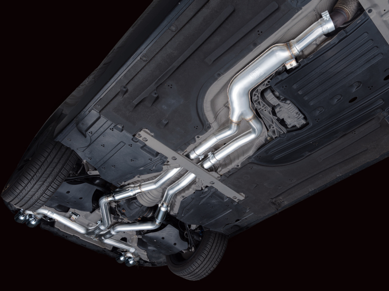 AWE Tuning Track Edition Exhaust - Chrome Silver Tips for 22-26 BMW M240i (G42) - Image 4