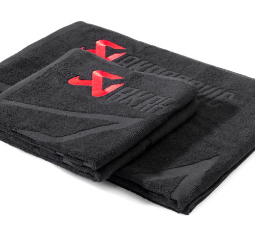 Akrapovic Towel Set - Black w/ Red Logo