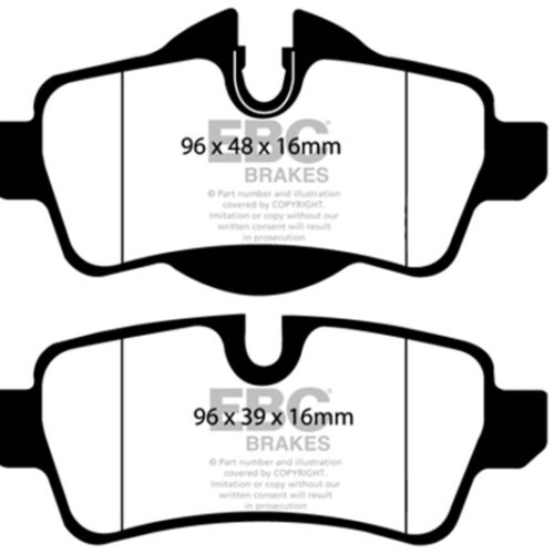 EBC 07-15 Mini Cooper S Hardtop (R56) 1.6L Turbo Bluestuff Rear Brake Pads - Image 4