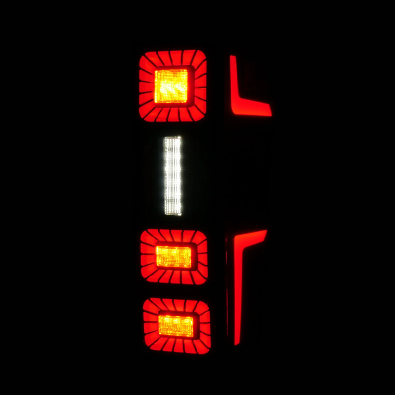 ANZO 23-26 Ford Super Duty LED Tail Light Seq Signal- Black Full- Pair - Image 7