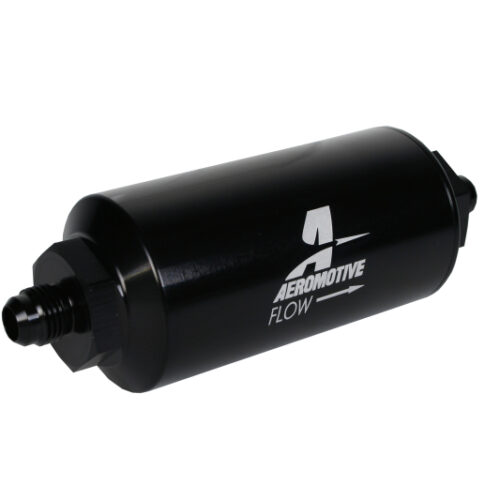 Aeromotive In-Line Filter - (AN-6 Male) 10 Micron Fabric Element Bright Dip Black Finish - Image 6