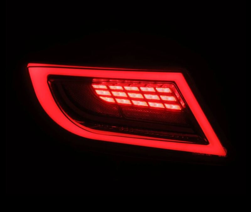 AlphaRex 22-24 Toyota GR86 LUXX LED Taillights Black Smoke - Image 4