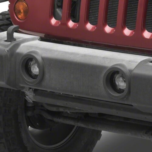 Raxiom for 2007-2018 Jeep Wrangler JK V2 LED Switchback Fog Lights with Amber Turn Signal and Halo Rings - Image 2