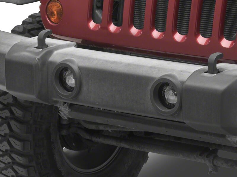 Raxiom for 2007-2018 Jeep Wrangler JK V2 LED Switchback Fog Lights with Amber Turn Signal and Halo Rings - Image 2
