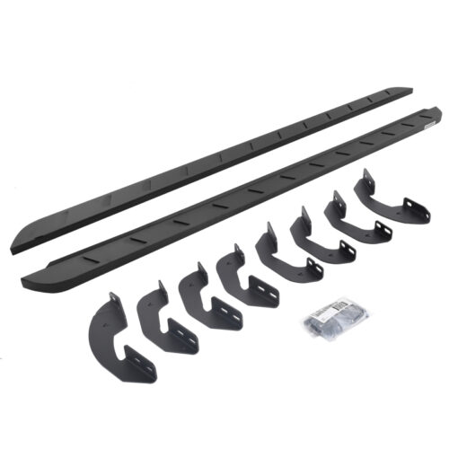 Go Rhino 63441687SPC 07-21 Toyota Tundra Crew Max 4DR RB10 Slim Running Boards Kit (Incl. Brackets) - Tex. Blk