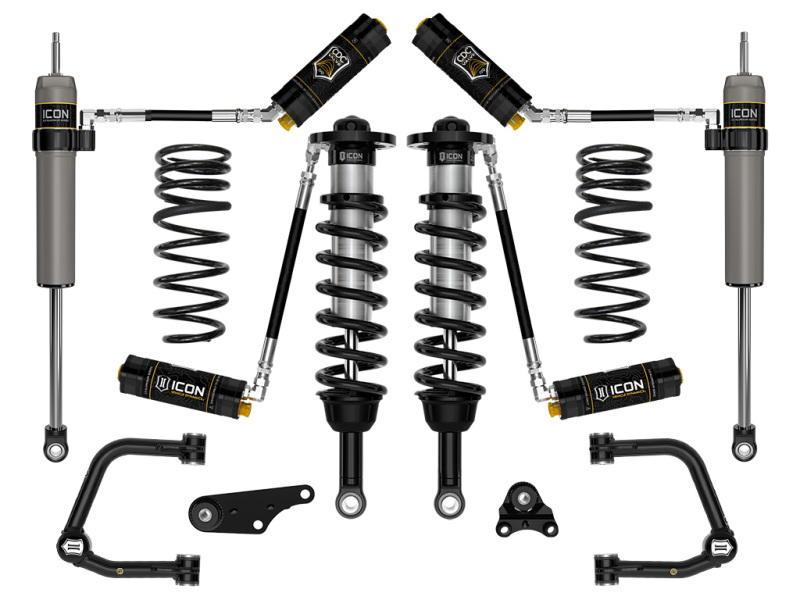 ICON 2024+ Toyota Tacoma 1.25in-3in Stage 5 Suspension System Tubular w/ Triple Rate Spring