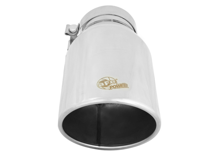 aFe Power Diesel Exhaust Tip Bolt On Polished 4in Inlet x 6in Outlet x 12in Length - Image 5