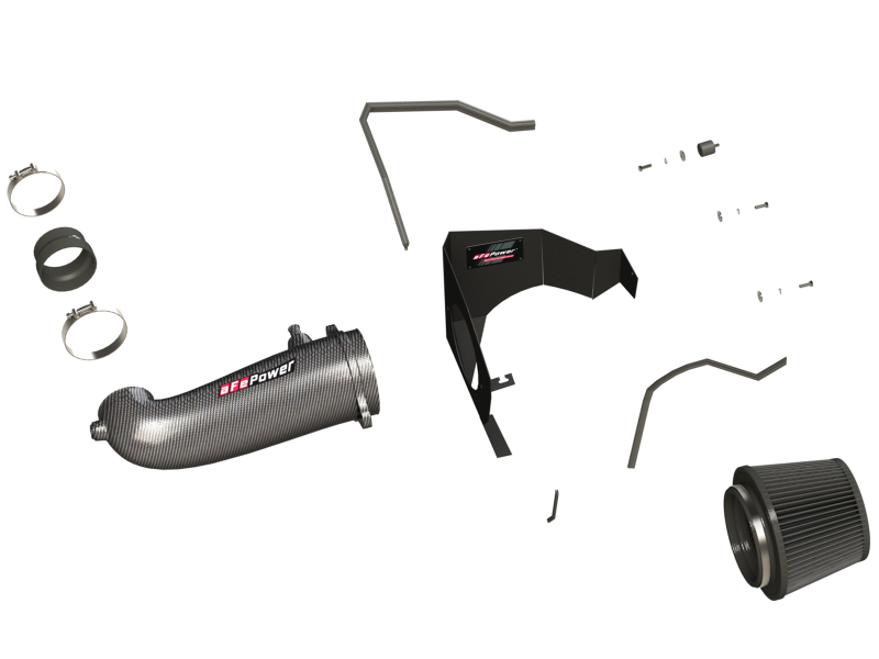 aFe Power Magnum FORCE Carbon Fiber Stage 2 Track Series Pro Dry S CAIS - 11-18 Dodge Challenger V8 - Image 7