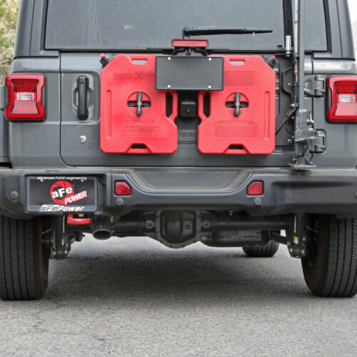 aFe Power MACH Force-Xp Axle-Back Exhaust System w/Black Tip 18-20 Jeep Wrangler L4-2.0T / V6-3.6L - Image 5