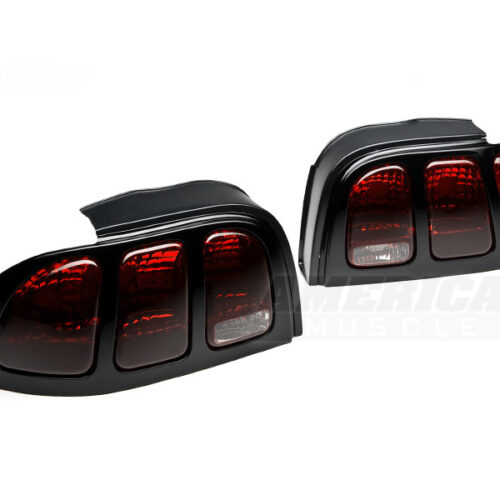 Raxiom for 1996-1998 Ford Mustang Tail Lights- Black Housing (Smoked Lens) - Image 5