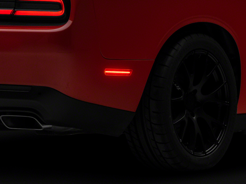 Raxiom for 2015-2023 Dodge Challenger Axial Series LED Rear Marker Lights- Red