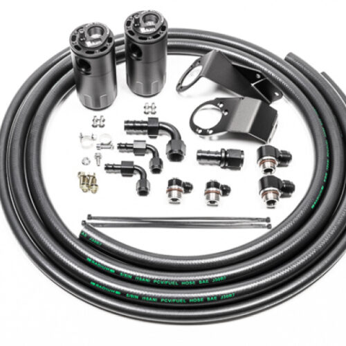 Radium Engineering 20-0727-FL 89-94 Nissan S13 Dual Catch Can Kit - Fluid Lock