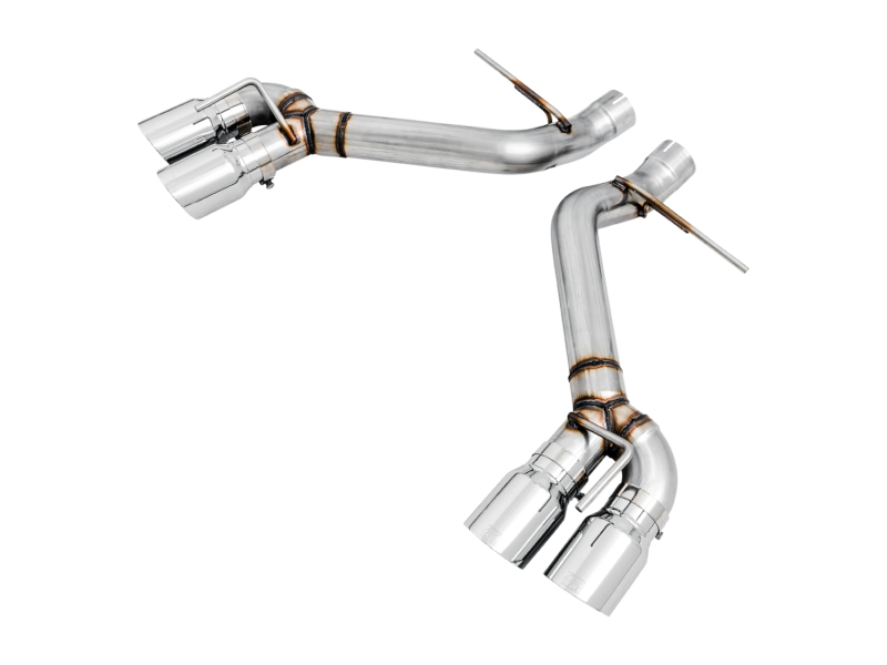 AWE Tuning Axle-Back Exhaust - Track Edition (Quad Chrome Silver Tips) for 16-19 Chevrolet Camaro SS