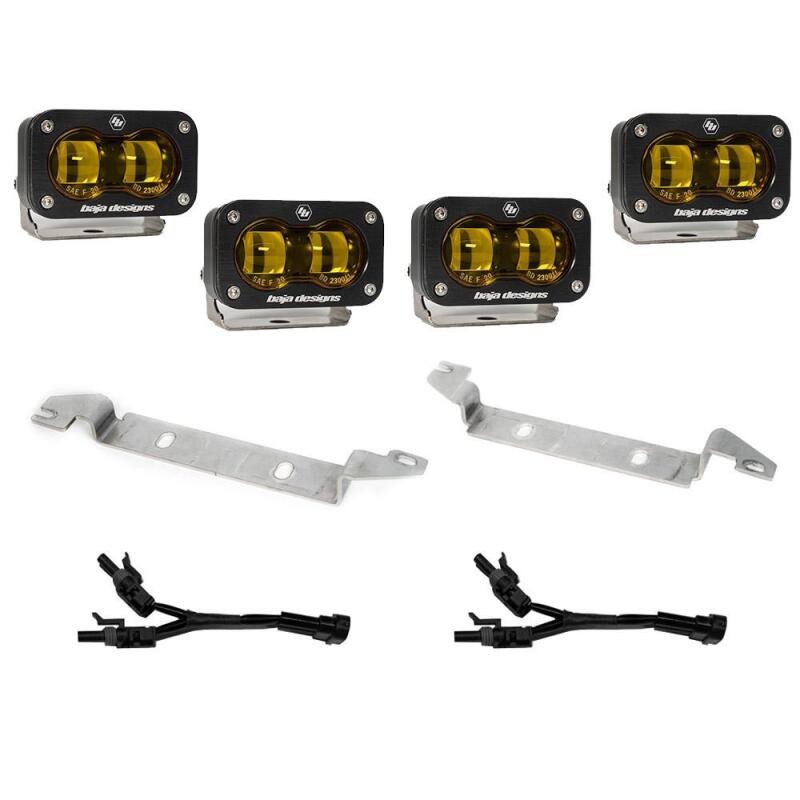 Baja Designs Design for 2024+ Toyota S2 SAE OEM Fog Light Replacement Kit - Amber