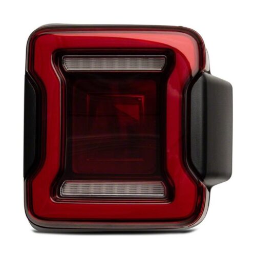 Raxiom for 2018-2023 Jeep Wrangler JL Horizon LED Tail Lights- Black Housing- Red Lens - Image 7