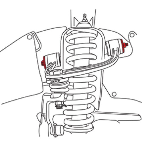 Alternative view of SPC Performance Control Arm Hardware