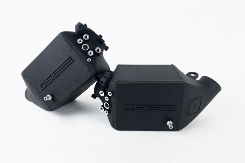 CSF for 12-16 BMW M5 (F10) / 12-18 BMW M6 (F06/F12/F13) Twin Charge-Air-Cooler Set - Crinkle Black - Image 3
