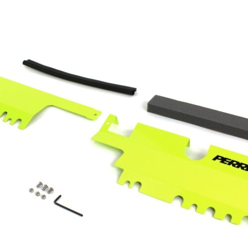PERRIN 15-21 Subaru WRX/STI Radiator Shroud (With OEM Intake Scoop) - Neon Yellow